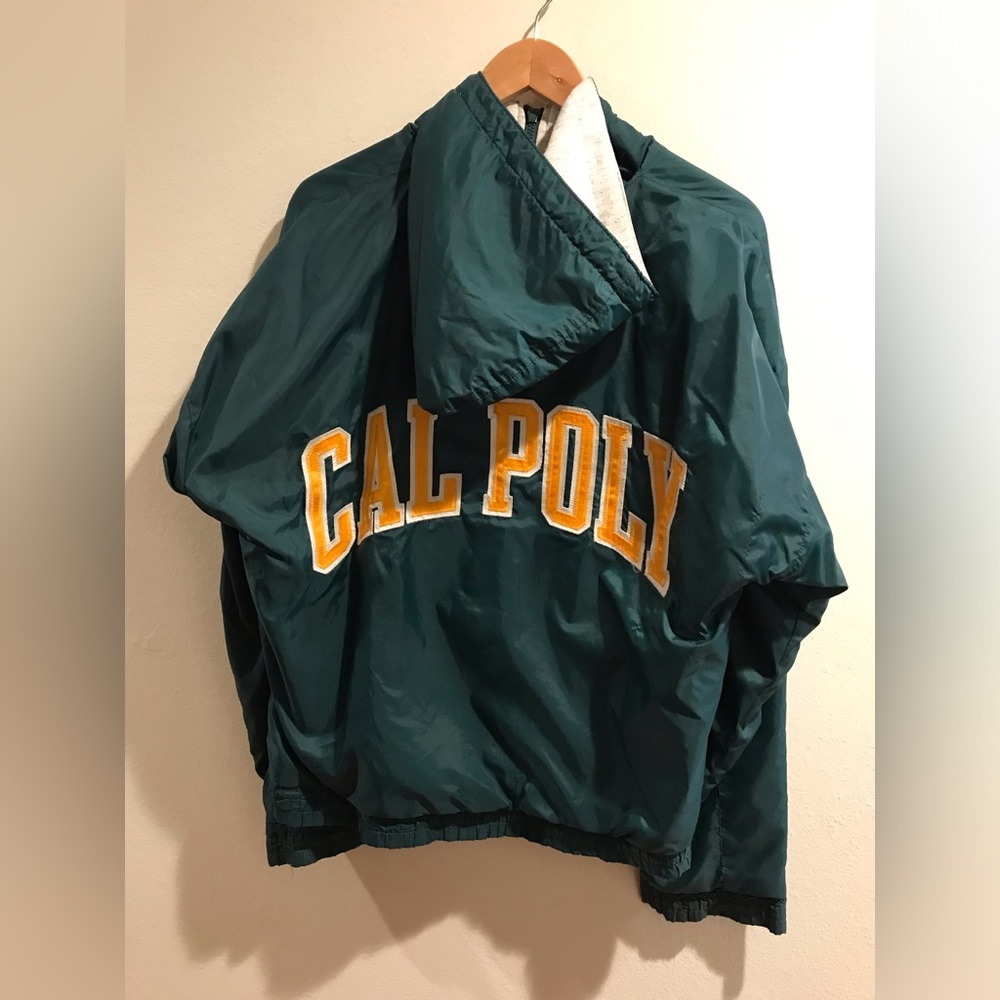 Cal Poly Green Jacket with Hood